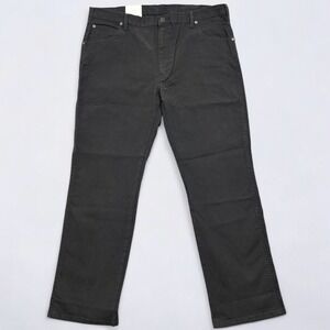 NEW Dickies Pants Men's 38x32 Black Canvas Carpenter Flex Dungaree Straight Work